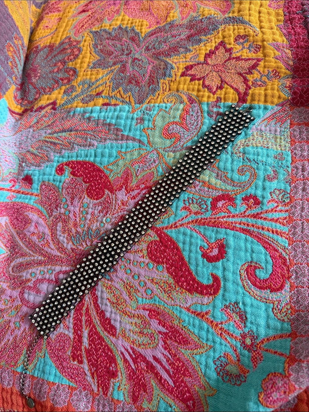 Claire's Black and Silver Rhinestone Statement Necklace Choker| Raves | Festival